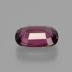 Granada rodolita vermelho natural 1,31ct, almofada cortada, VS