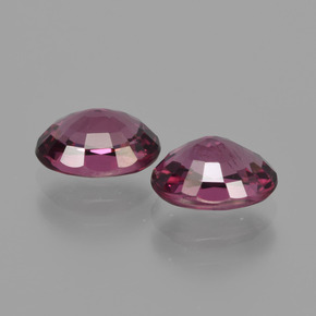 Pedras preciosas de granada rodolita vermelho natural de 2,32 ct, corte oval, VS