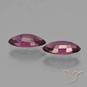 Pedras preciosas de rodolita granada Magenta-Rosa natural de 1.87 ct, Marquesa, VS