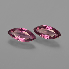 Pedras preciosas de Rodolita Granada Baga Rosa Roxa natural de 1.98 ct, Marquesa, VS