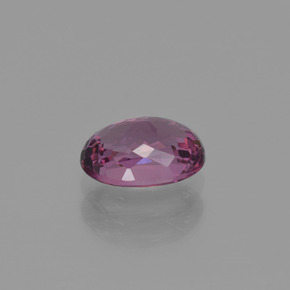 Granada rodolita vermelho natural 1,00ct, corte oval, VVS-VS
