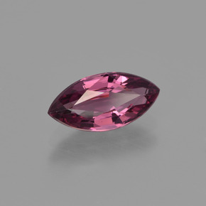 Granada rodolita vermelho natural 1,46ct, marquise, VS