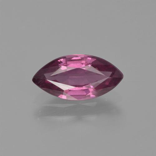 Granada rodolita rapberry vermelho roxo natural 1,22ct, marquise, VS