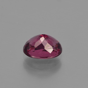 Granada rodolita vermelho natural 1,29ct, corte oval, VVS-VS