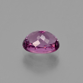 Granada rodolita vermelho natural 1,40ct, corte oval, VVS-VS