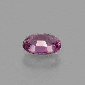 Granada rodolita vermelho natural 1,08ct, corte oval, VVS-VS