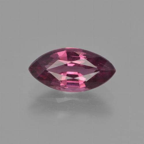 Granada rodolita vermelho natural 1,25ct, marquise, VS