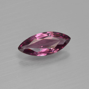 Granada rodolita vermelho natural 1,16ct, marquise, VS
