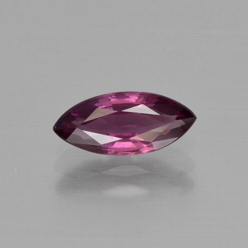 Granada rodolita roxo natural 1,28ct, marquise, VS