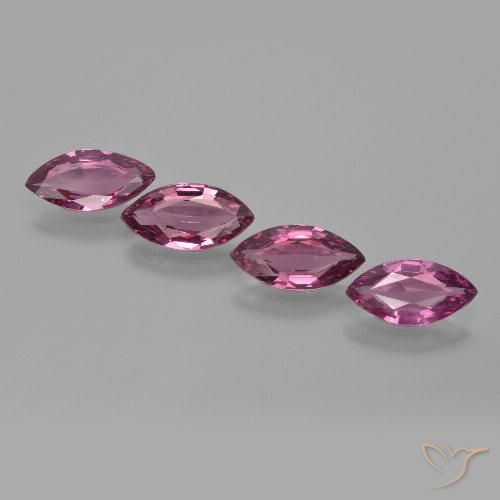 3.18ctw Natural roxo médio rodolita granada, Marquesa, VVS-VS