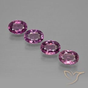 Pedras preciosas de rodolita granada sangria natural de 4.06 ct, oval, VS