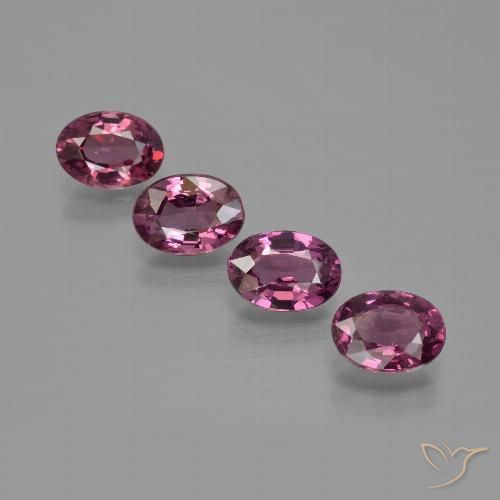 3.85ctw Natural roxo médio rodolita granada, oval, VS