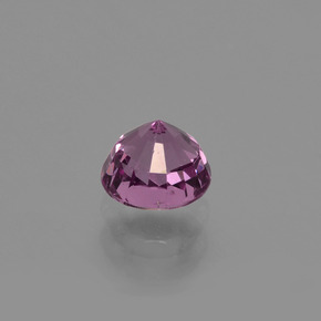 Granada rodolita vermelho natural 0,81ct, corte redondo, VS