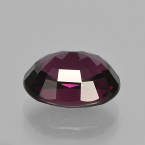 Granada rodolita vermelho natural 4,29ct, corte oval, VVS-VS