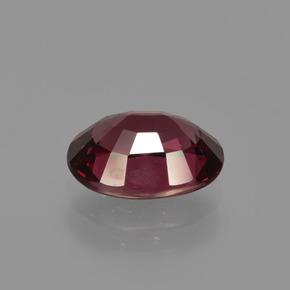 Granada rodolita vermelho natural 2,04ct, corte oval, VS
