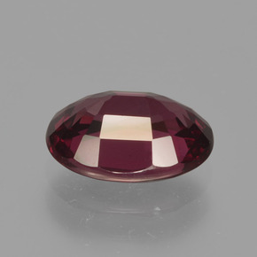 Granada rodolita vermelho natural 2,01ct, corte oval, VVS-VS