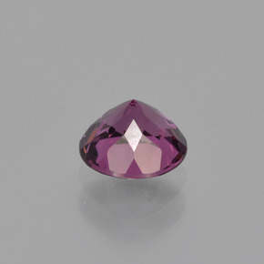 Granada rodolita vermelho natural 0,87ct, corte redondo, VVS