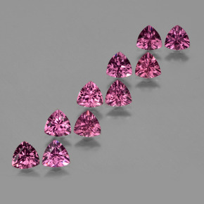 Pedras preciosas de Rodolita Granada Rosa Profundo Baga Roxo natural de 5.50 ct, Trilhão, VS