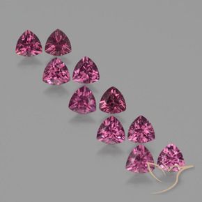 Pedras preciosas de rodolita granada Rosa Profundo Baga Roxo natural de 5.20 ct, Trilhão, VS