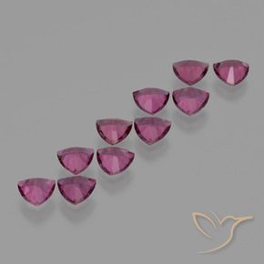 Pedras preciosas de rodolita granada Rosa Profundo Baga Roxo natural de 5.20 ct, Trilhão, VS