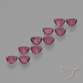 Pedras preciosas de rodolita granada roxo médio natural de 5.20 ct, Trilhão, VS