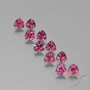 Pedras preciosas de rodolita granada roxo médio natural de 4.62 ct, Trilhão, VS