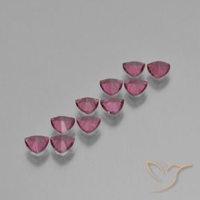 Pedras preciosas de rodolita granada roxo médio natural de 4.62 ct, Trilhão, VS