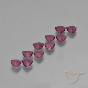 Pedras preciosas de rodolita granada roxo médio natural de 4.85 ct, Trilhão, VS