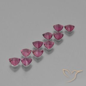 Pedras preciosas de rodolita granada Magenta-Rosa natural de 5.43 ct, Trilhão, VS