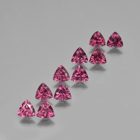 Pedras preciosas de Rodolita Granada Magenta Profundo natural de 4.82 ct, Trilhão, VS