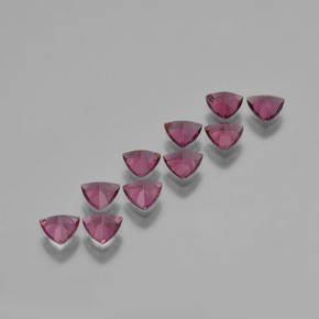 Pedras preciosas de Rodolita Granada Magenta Profundo natural de 4.82 ct, Trilhão, VS