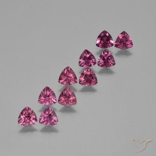4.52ctw Natural Profundo Magenta-Rosa rodolita granada, Trilhão, VS