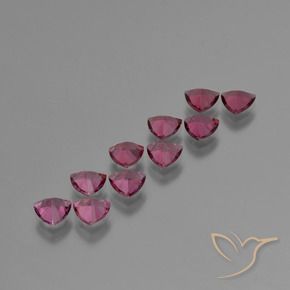 Pedras preciosas de rodolita granada Baga Rosa Roxa natural de 5.15 ct, Trilhão, VS