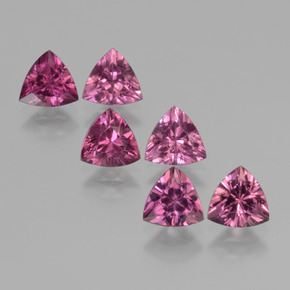 Pedras preciosas de Rodolita Granada rosa rosa natural de 3.22 ct, Trilhão, VS