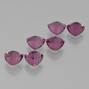 Pedras preciosas de Rodolita Granada rosa rosa natural de 3.22 ct, Trilhão, VS