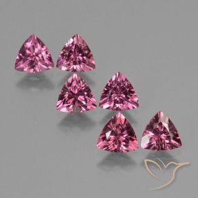Pedras preciosas de rodolita granada roxo médio natural de 3.12 ct, Trilhão, VS