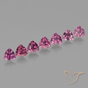 Pedras preciosas de rodolita granada roxo médio natural de 3.75 ct, Trilhão, VS