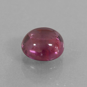 Granada rodolita rosa natural 1,28ct, corte redondo, transparente