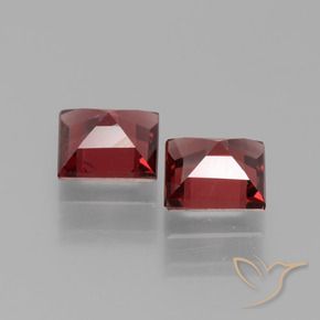 Pedras preciosas de rodolita granada Vermelho escuro natural de 1.43 ct, Quadrado, VS