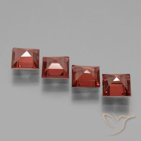 Pedras preciosas de rodolita granada Vermelho escuro natural de 3.01 ct, Quadrado, VS