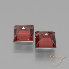 Pedras preciosas de rodolita granada Vermelho escuro natural de 1.47 ct, Quadrado, VS