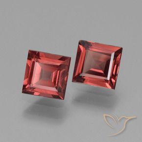 Pedras preciosas de rodolita granada Vermelho escuro natural de 1.52 ct, Quadrado, VS