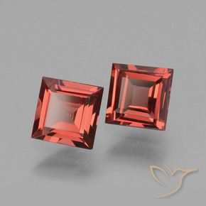 Pedras preciosas de rodolita granada Vermelho Berry Profundo natural de 1.40 ct, Quadrado, VS