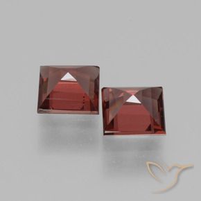 Pedras preciosas de rodolita granada Vermelho Berry Profundo natural de 1.46 ct, Quadrado, VS