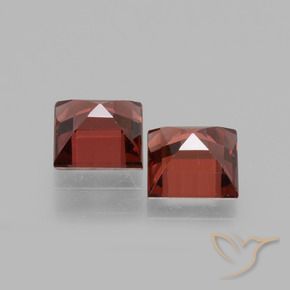 Pedras preciosas de rodolita granada Vermelho Escarlate Profundo natural de 1.68 ct, Quadrado, VS