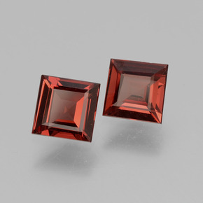 Pedras preciosas de Rodolita Granada rosa rosa natural de 1.17 ct, Quadrado, VS