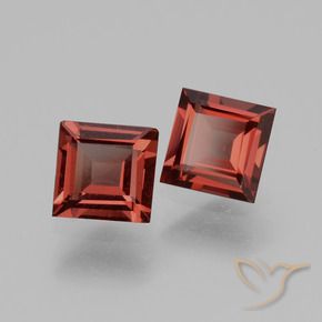 Pedras preciosas de rodolita granada Vermelho escuro natural de 1.43 ct, Quadrado, VS