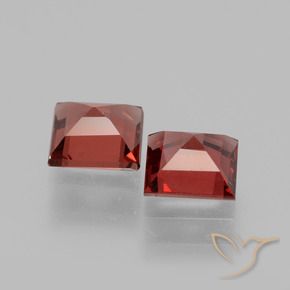 Pedras preciosas de rodolita granada Vermelho escuro natural de 1.43 ct, Quadrado, VS