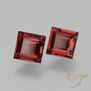 Pedras preciosas de rodolita granada Vermelho escuro natural de 1.43 ct, Quadrado, VS