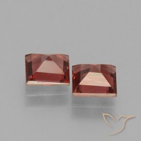 Pedras preciosas de rodolita granada Vermelho Escarlate Profundo natural de 1.46 ct, Quadrado, VS